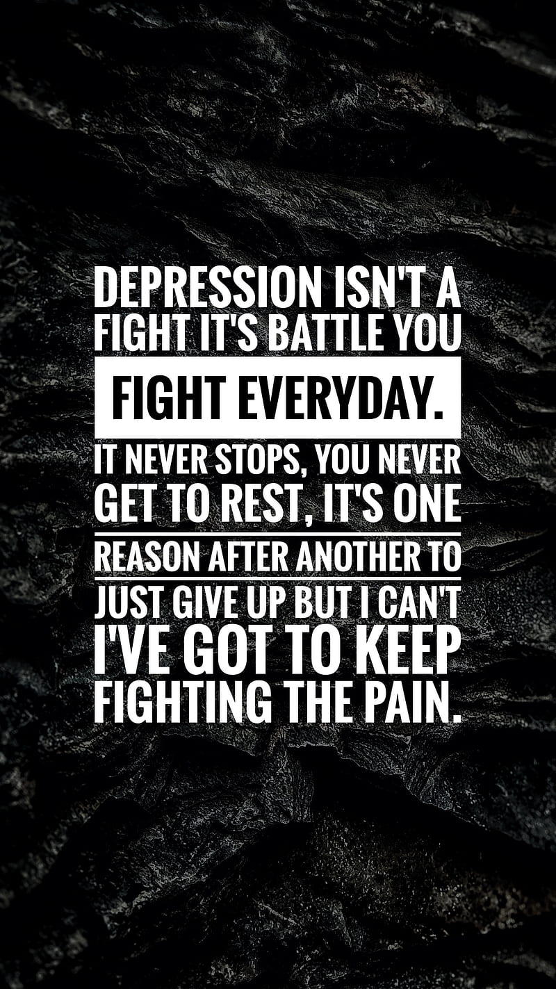 Motivation, depressed, sayings, depression, sad, quotes, HD phone wallpaper  | Peakpx