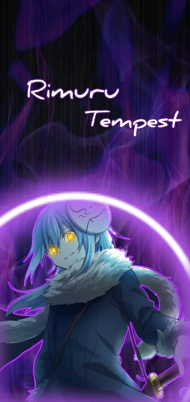 Rimuru Tempest, anime, boy, lord demon, purple, slime, HD phone wallpaper