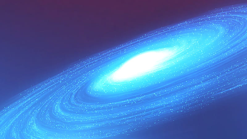 Incandescent Blue Stars During Night Galaxy, HD wallpaper