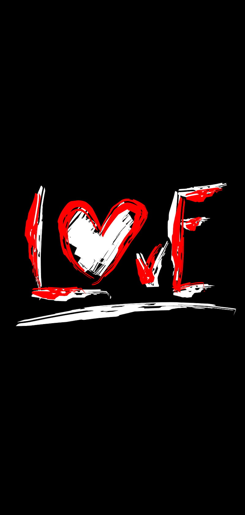 Love, black, corazones, iloveyou, logos, themes, words, HD phone wallpaper
