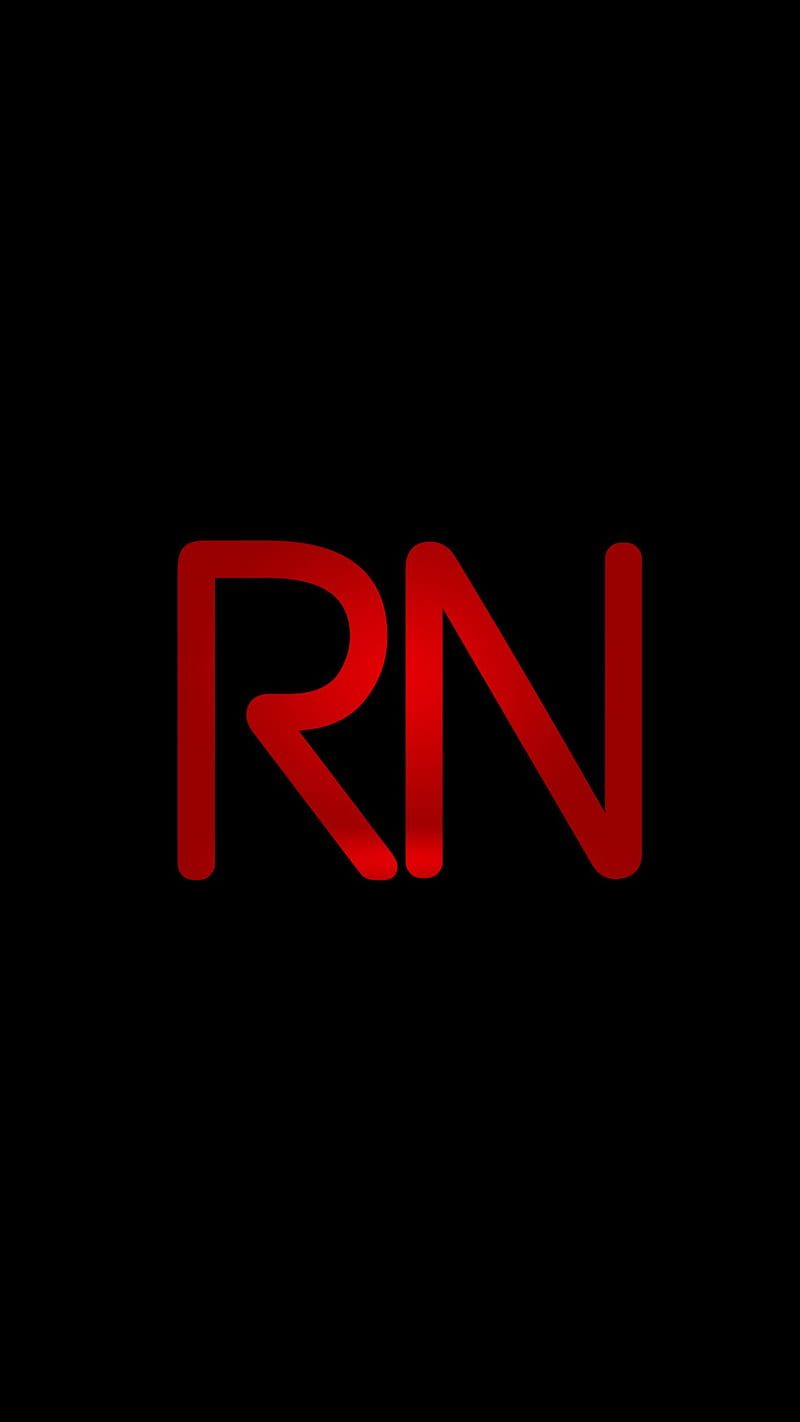 Letter R and N, bonito, black, black background, letters r and n ...