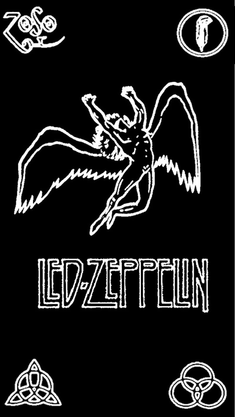 Led Zeppelin, led, rock, symbols, zeppelin, HD phone wallpaper