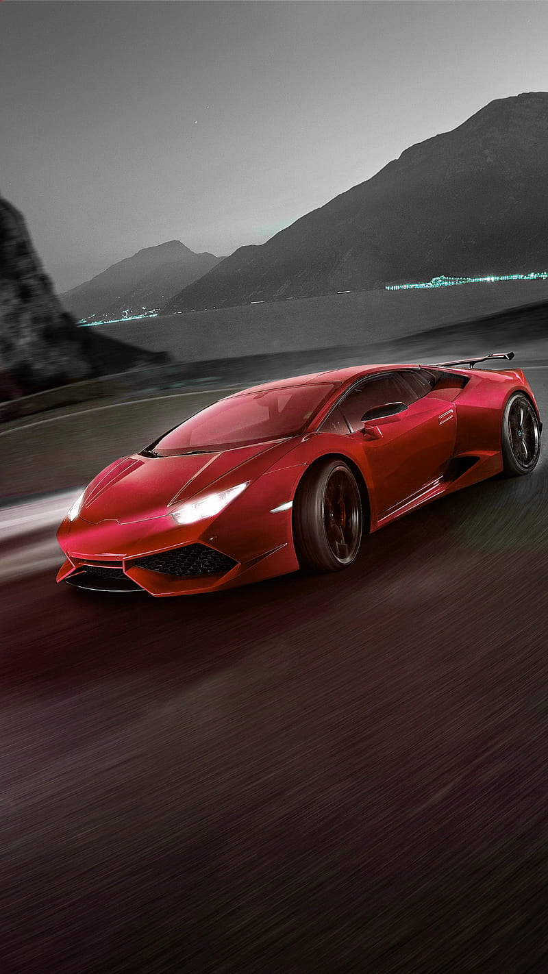 Lambo rojo, coche, carros, italiano, italia, lamborghini, en el camino, rojo,  Fondo de pantalla de teléfono HD | Peakpx