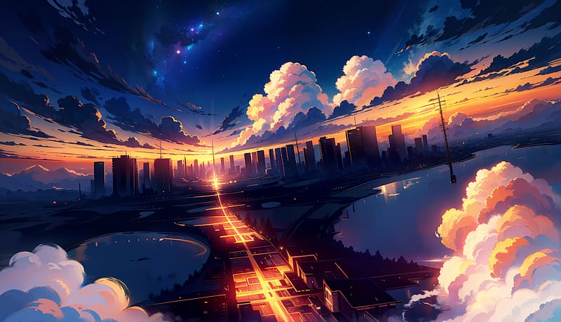 Anime Landscape 2023 AI Art, HD wallpaper | Peakpx-demhanvico.com.vn