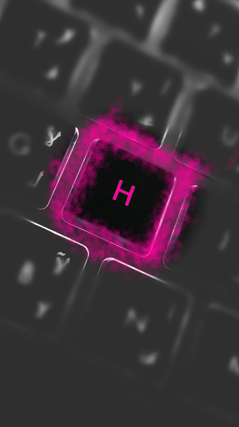 letter H, letters, pink, HD phone wallpaper