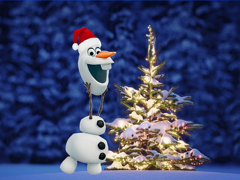 Feliz navidad, congelado, olaf, nieve, muñeco de nieve olaf, invierno,  navidad, Fondo de pantalla HD | Peakpx
