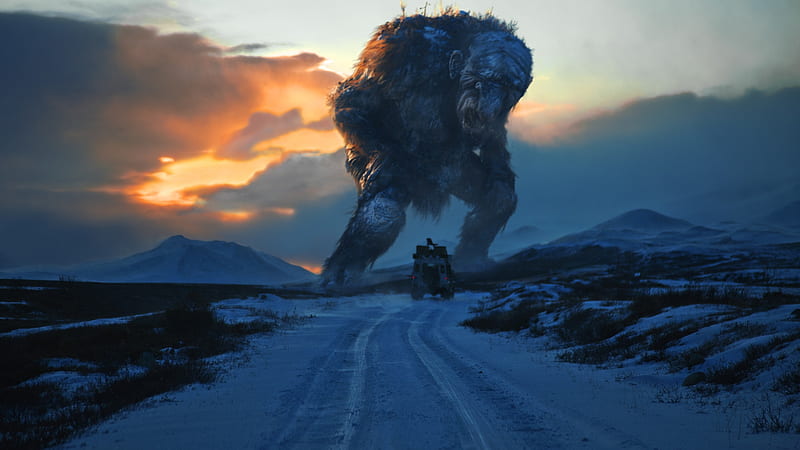 Trolljeregen, Giants, Art, Mythical Creatures, Artwork, HD wallpaper