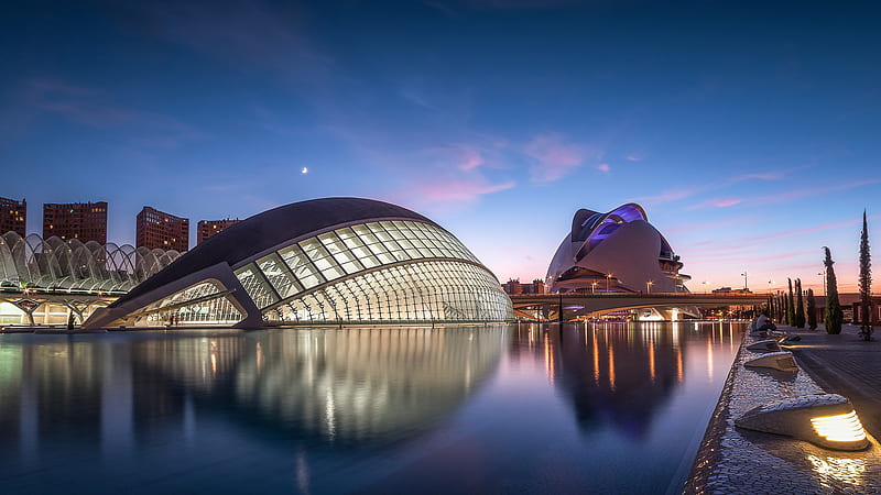 City of Arts and Sciences Spain Valencia Travel, HD wallpaper