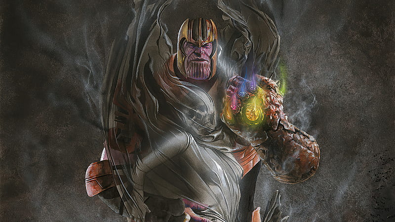 Comics, Thanos, Infinity Gauntlet, Marvel Comics, HD wallpaper