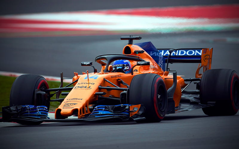 Fernando Alonso raceway, 2018 cars, Formula 1, McLaren MCL33, F1, McLaren 2018, Alonso, F1 cars, new McLaren F1, MCL33, McLaren, HD wallpaper