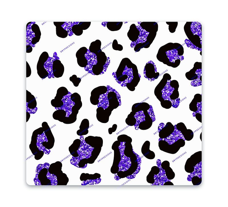 Purple Glitter Leopard Print Seamless Pattern PNG, HD wallpaper