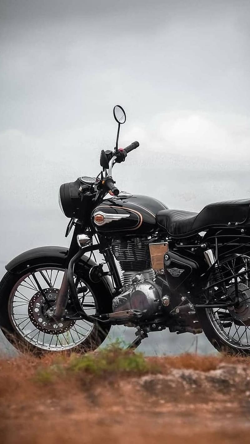 Royal Enfield Live, Parked On Mountain, bike, bullet, HD phone ...
