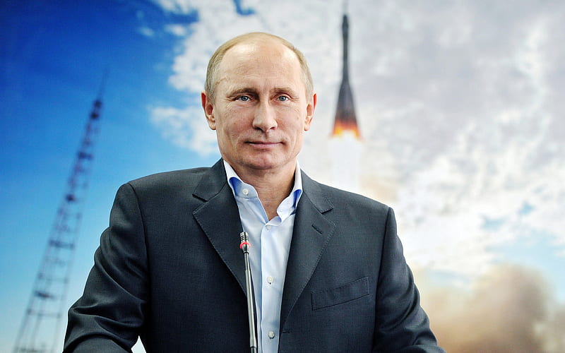 Vladimir Putin Russian President, portrait, Russian Federation, HD wallpaper