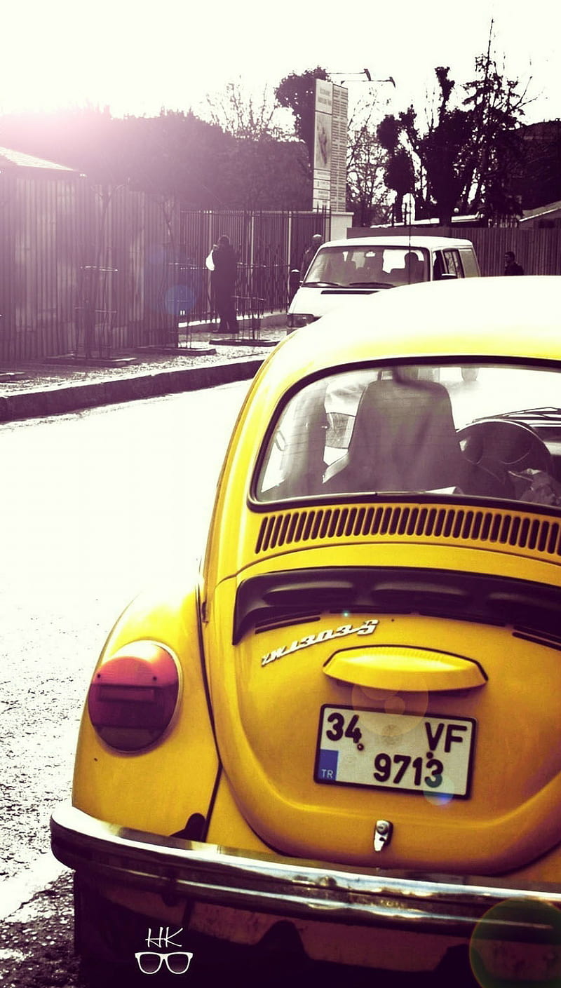 Volkswagen Beetle, car, classic, HD phone wallpaper