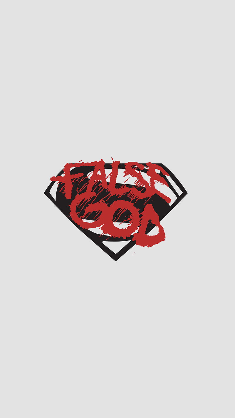 False God , batman vs superman, logo, false god, HD phone wallpaper