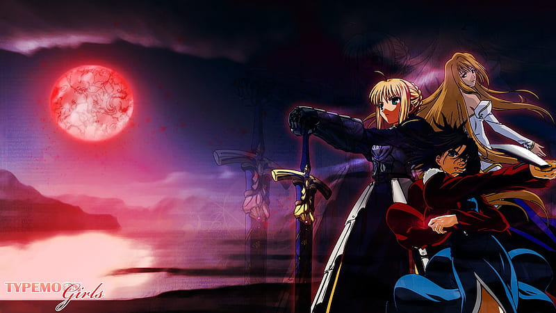 Lines of death ~ Type-moon Girls, saber, red, shiki, tsukihime, fate stay  night, HD wallpaper | Peakpx