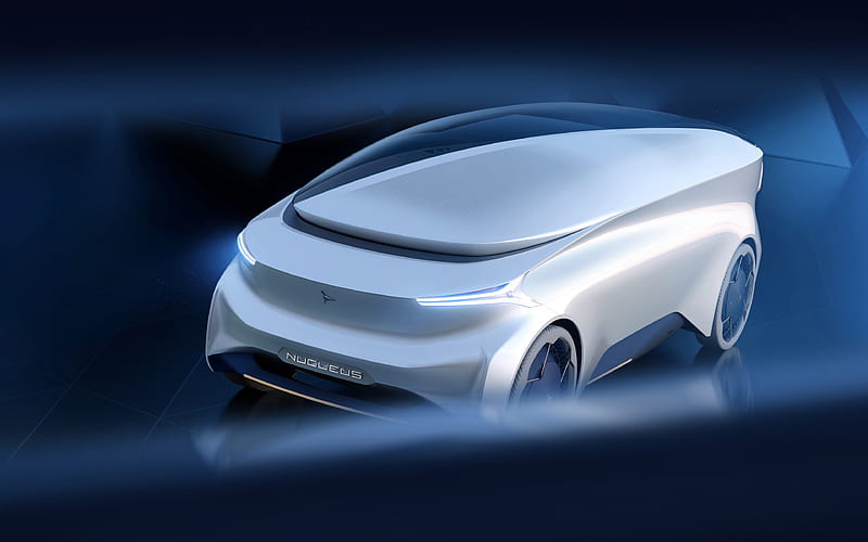 Icona Nucleus, 2018, self-driving living room cars of the future, exterior, autopilot, Geneva International Motor Show, HD wallpaper