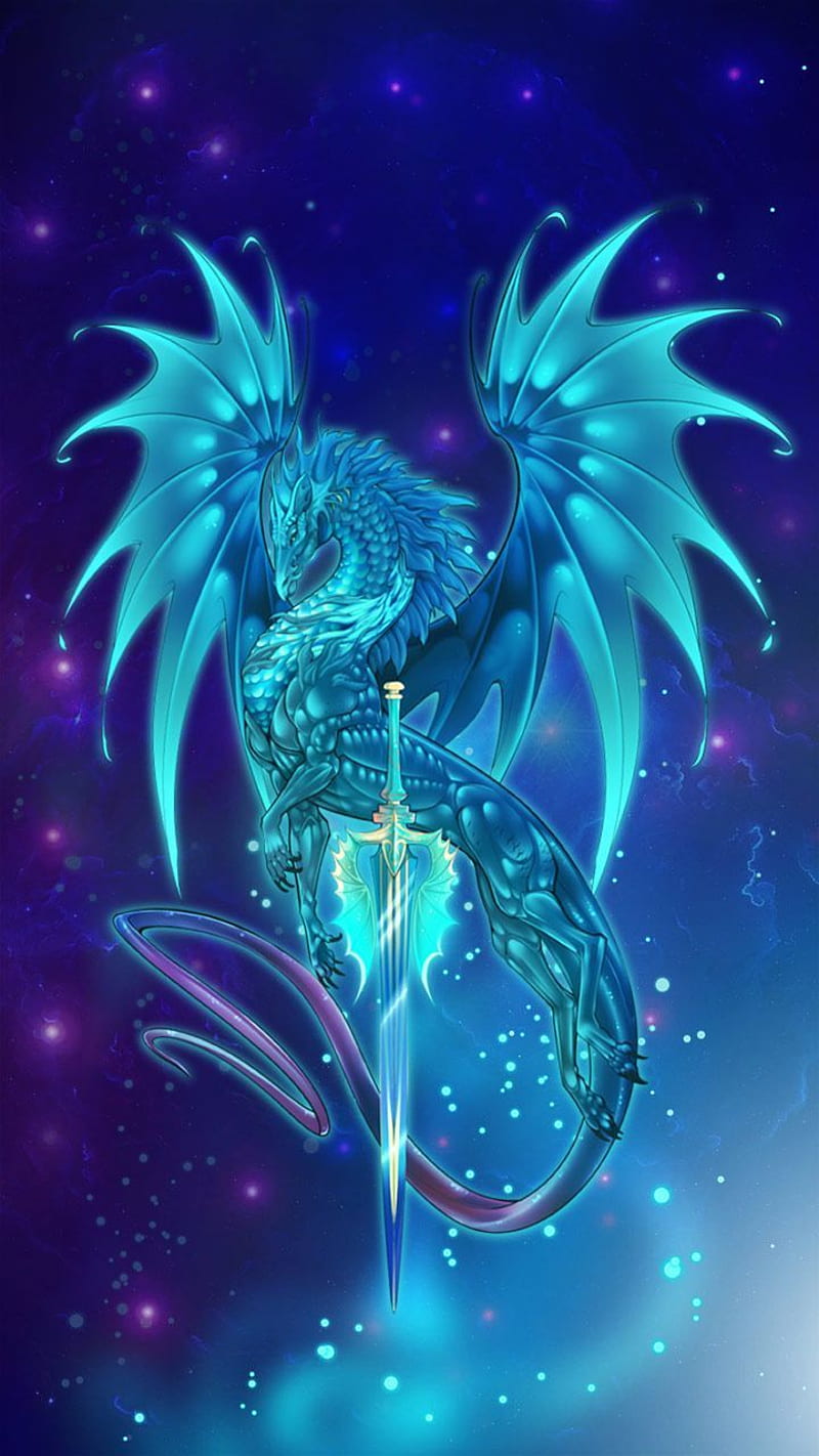 Neon Dragon #DRAGON #Neon. Legendary dragons, Dragon artwork, Dragon iphone, Blue Baby Dragon, HD phone wallpaper