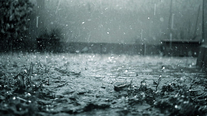 sad rain , water, rain, nature, drizzle, monochrome graphy, black, black and white, atmospheric phenomenon, precipitation, atmosphere, Sad Rainy, HD wallpaper