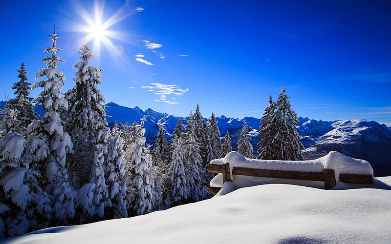 Most beautiful winter landscape 19, HD wallpaper