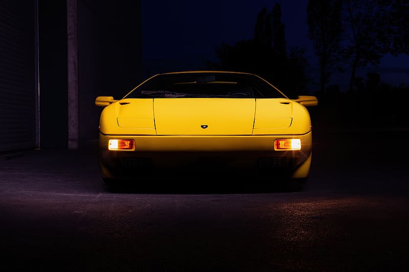 2022 Classic Lamborghini Diablo, coche amarillo, Fondo de pantalla HD |  Peakpx