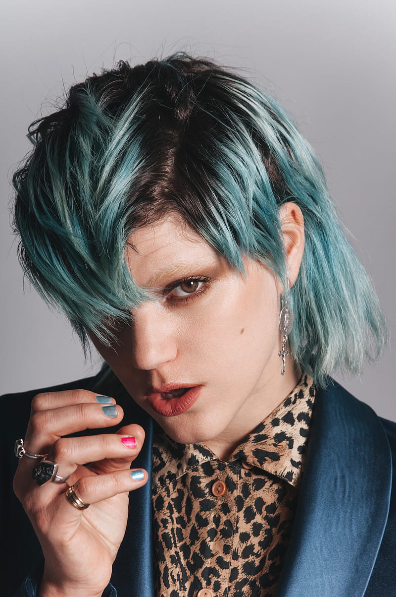 SoKo, singer, Neon Hair, women, HD phone wallpaper