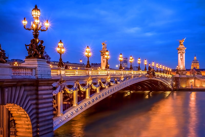 Pont Alexandre, bridge, france, paris, HD wallpaper | Peakpx