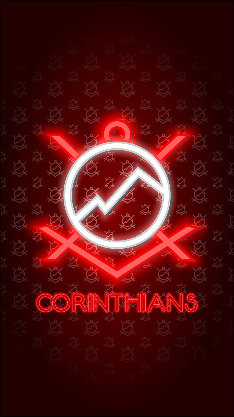 Corinthians neon, tela, vermelho, HD phone wallpaper