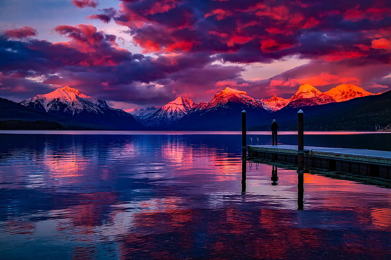 Lake Mcdonald Glacier National Park, lake, national-park, nature, HD wallpaper