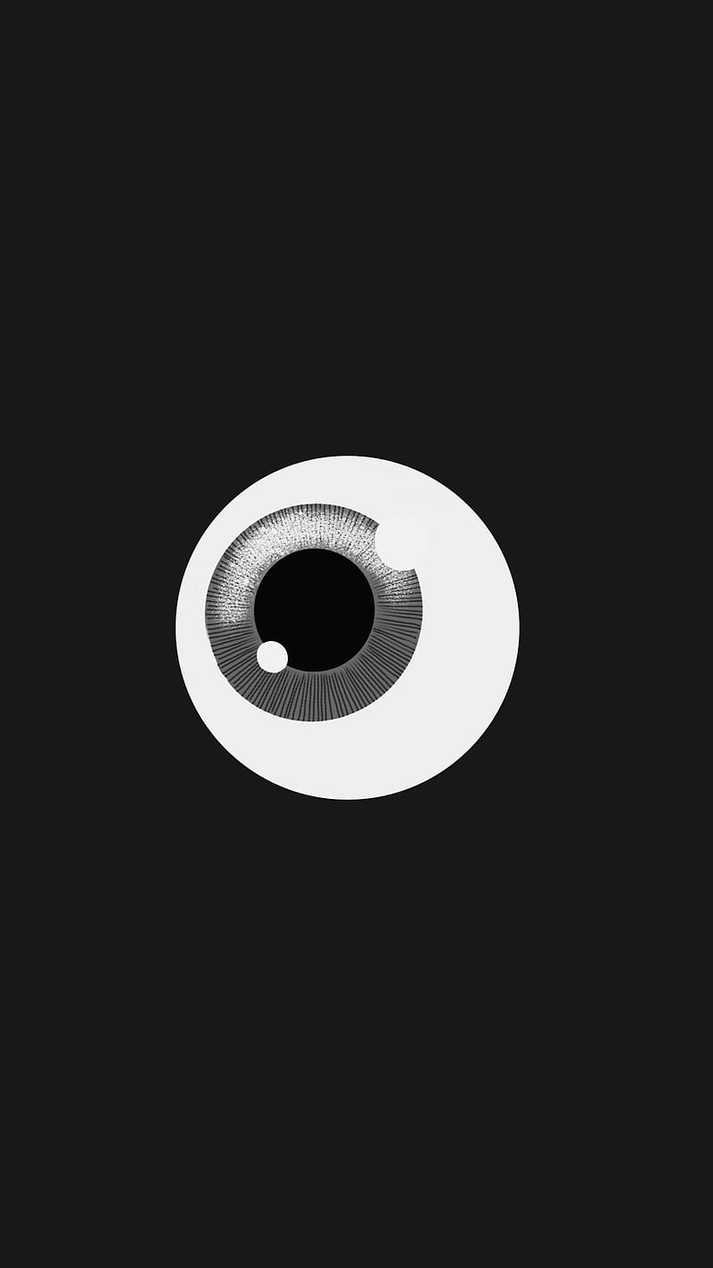 It is Eye, My, art, black, clean, cool, dark, eyeball, minimal, HD phone wallpaper