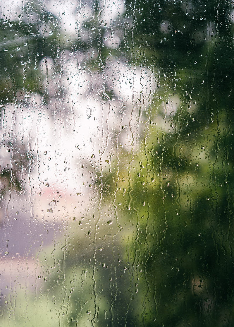 glass, drops, rain, macro, HD phone wallpaper