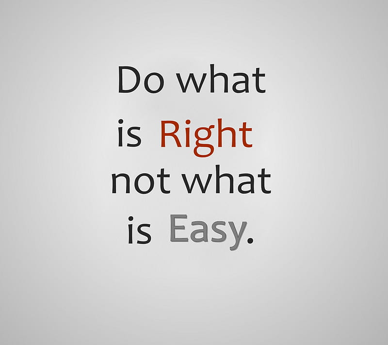 right not easy, cool, life, new, quote, saying, HD wallpaper
