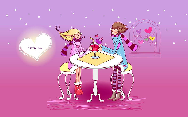 valentines day 03-Romantic Valentines Day Vector, HD wallpaper