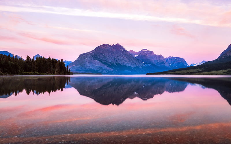 Montana Saint Mary Lake Glacier National Park, HD wallpaper