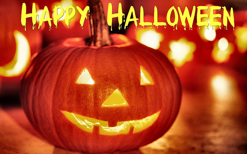 Happy Halloween Jack-O-Lantern art, holiday, jack o lantern, words ...