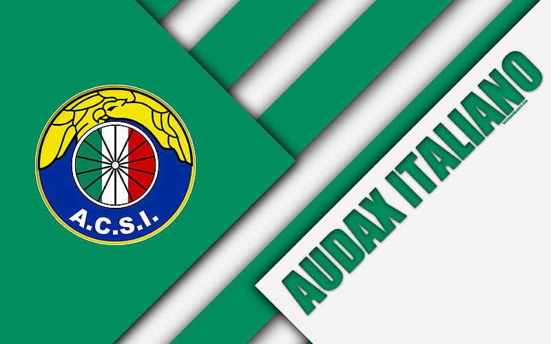 Audax Club Sportivo Italiano Chilean football club, material design, white  green abstraction, HD wallpaper