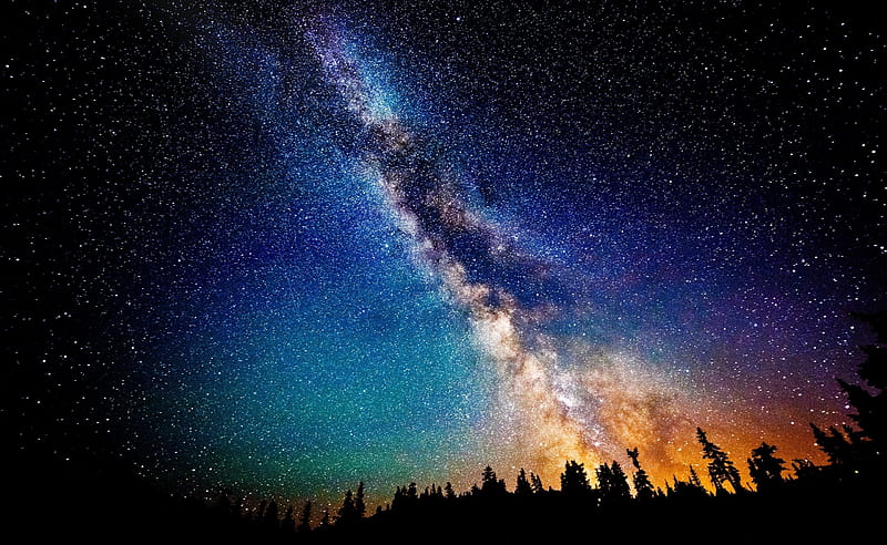 Night Sky Ultra, Nature, Sun & Sky, Galaxy, Night, Stars, sky, HD wallpaper