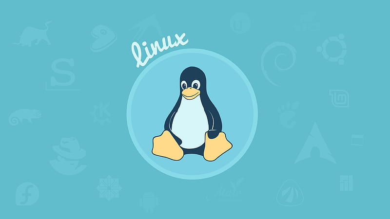 Linux Flat, arch, distributions, fedora, gentoo, linux, linux mint, opensuse, redhat, slackware, ubuntu, HD wallpaper