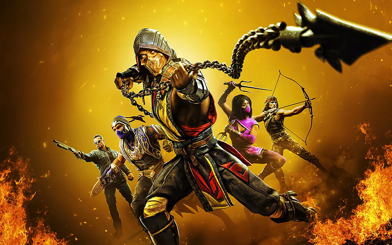 Mortal Kombat 11 Ultimate, characters, Scorpio, Sub Zero, Mortal Kombat characters, HD wallpaper