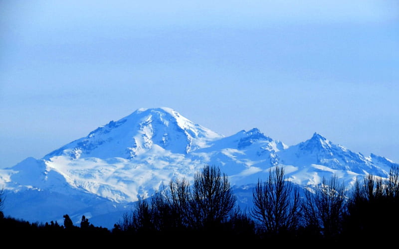 Mount Baker, Washington, Mountain, USA, Baker, Nature, HD wallpaper