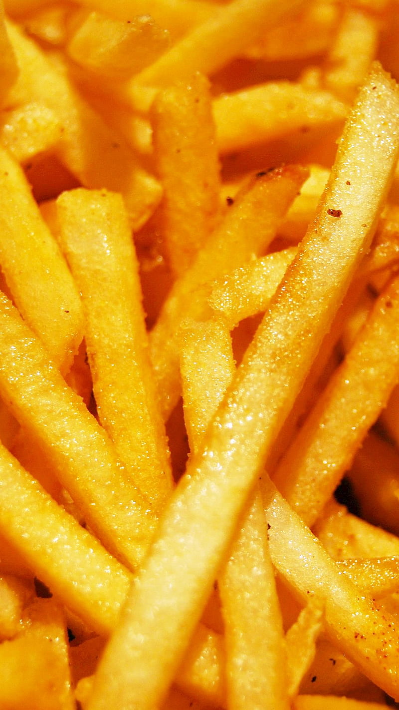 Fries, french fries, potatoes, shoe string, HD phone wallpaper