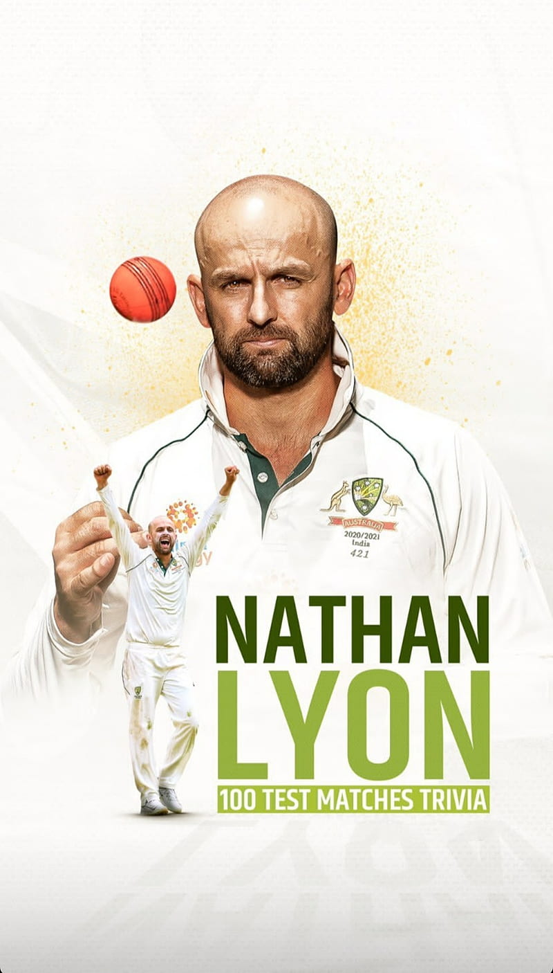 Nathan Lyon , 100, 100 tests, garry, ind vs aus, milestone, nathan lyon, rohit sharma, HD phone wallpaper