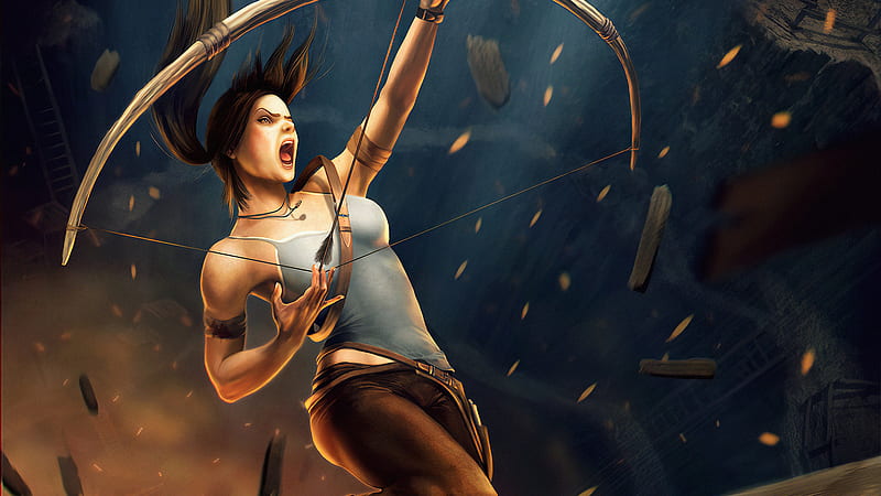 Tomb Raiderart, artwork, games, tomb-raider, HD wallpaper