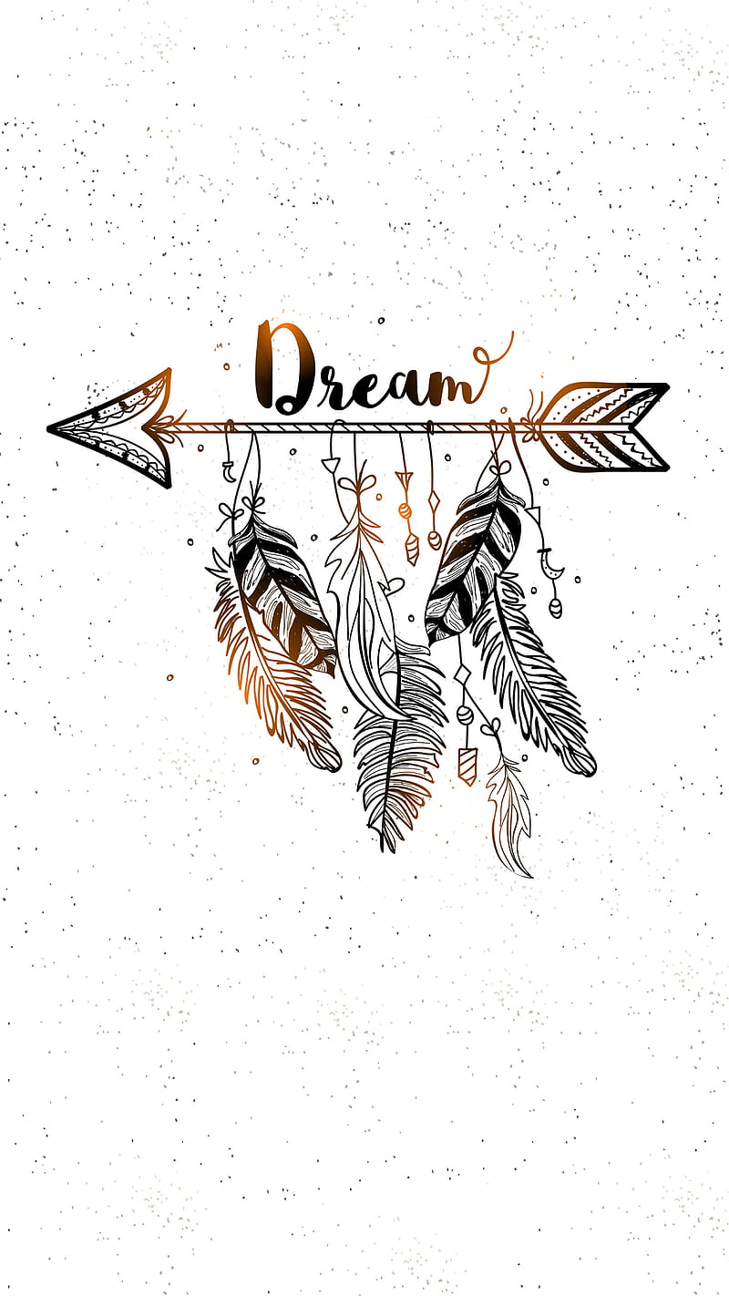 Dream Feathers, Kiss, arrow, beads, boho, bronze, brown, dream catcher,  dreamcatcher, HD phone wallpaper | Peakpx