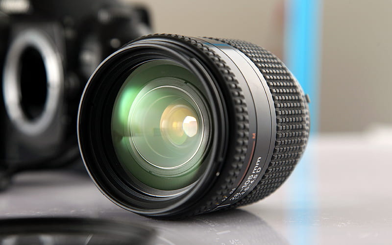 camera lens 28-105mm, close-up, camera, HD wallpaper