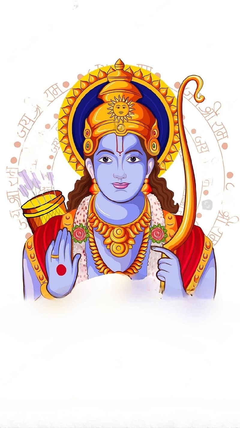 Shri Ram , Lord Rama, lord, god, jai shri ram, HD phone wallpaper