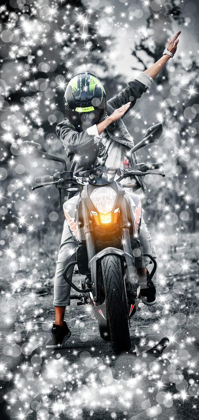KTM Bike, motorcycle, stunt, monster, HD phone wallpaper | Peakpx