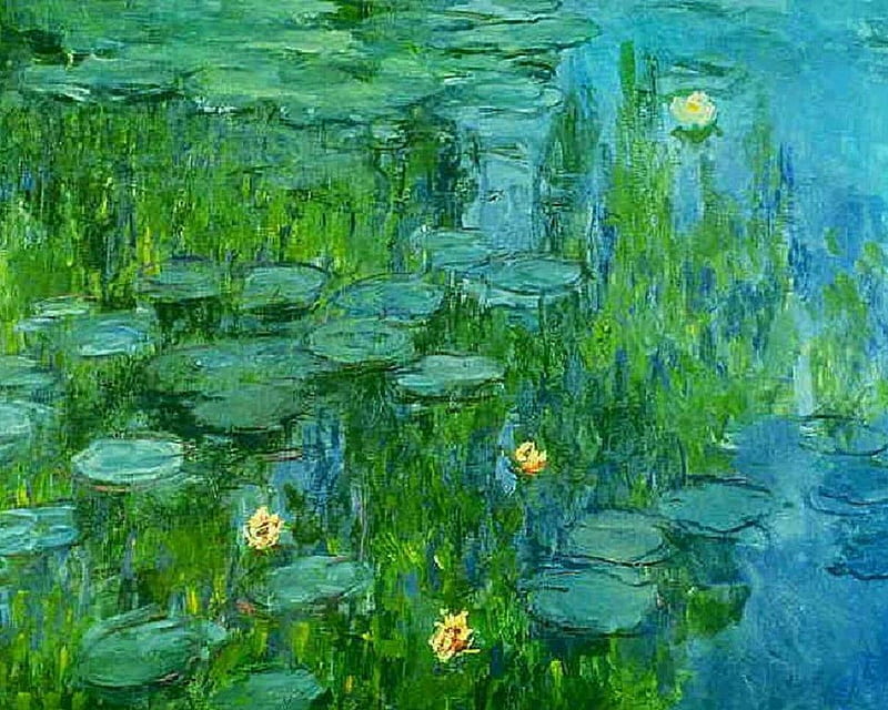 Claude Monet - Water Lilies, pond, france, impressionist, soothing, HD wallpaper