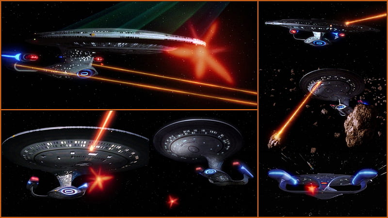 Enterprise-D Firepower, Enterprise D, TNG, phasers, torpedoes, Star Trek The Next Generation, Starship Enterprise, HD wallpaper