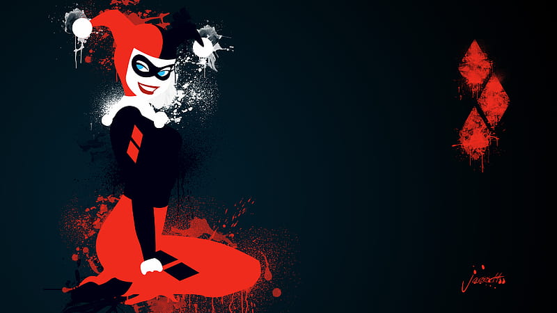 Harley Quinn Comic Artwork, harley-quinn, artist, digital-art, comic, supervillain, HD wallpaper